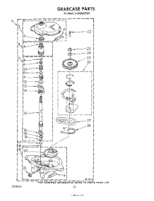 11 - Gearcase parts for Whirlpool Washer LA6680XSW0 from AppliancePartsPros.com