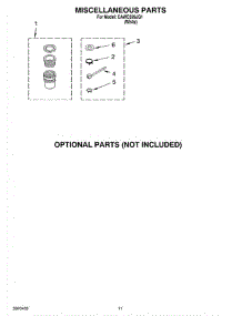 08 - Miscellaneous Parts - Optional Parts (Not Included parts for Whirlpool Washer CAWC529JQ1 from AppliancePartsPros.com