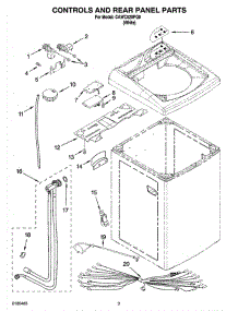 02 - Controls And Rear Panel Parts parts for Whirlpool Washer CAWC529PQ0 from AppliancePartsPros.com