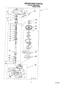 08 - Gearcase parts for Whirlpool Washer SAWX650JQ0 from AppliancePartsPros.com