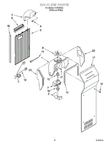 05 - Air Flow Parts parts for Whirlpool Refrigerator IHS226303 from AppliancePartsPros.com