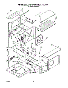 02 - Airflow And Control parts for Whirlpool Air Conditioner CA25WC50 from AppliancePartsPros.com