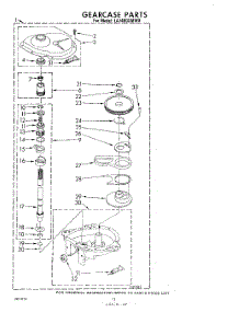 10 - Gearcase parts for Whirlpool Washer LA7400XMW0 from AppliancePartsPros.com