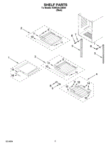 02 - Shelf Parts parts for Kitchenaid Wine Cooler KUWS24LSBS00 from AppliancePartsPros.com
