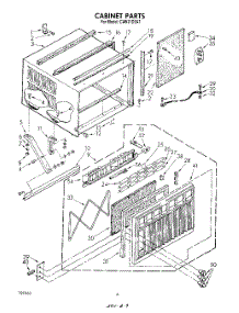 04 - Cabinet parts for Whirlpool Air Conditioner CAW21D2A1 from AppliancePartsPros.com