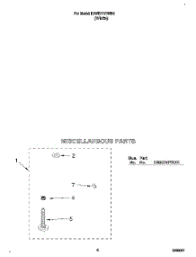 06 - Miscellaneous parts for Kitchenaid Washer KAWE777BWH0 from AppliancePartsPros.com