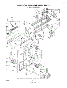 03 - Controls And Rear Panel parts for Whirlpool Washer LA5430XMW3 from AppliancePartsPros.com