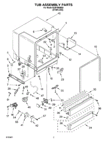 03 - Tub Assembly Parts parts for Whirlpool Dishwasher SUD7000MS0 from AppliancePartsPros.com