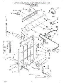 02 - Controls And Rear Panel parts for Whirlpool Washer 8LSR6132FQ0 from AppliancePartsPros.com