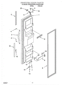 07 - Freezer Door parts for Whirlpool Refrigerator CS25AEXHW00 from AppliancePartsPros.com