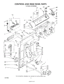 03 - Controls And Rear Panel parts for Whirlpool Washer LA6150XSW0 from AppliancePartsPros.com