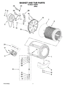 05 - Basket And Tub Parts parts for Whirlpool Washer IFR42001 from AppliancePartsPros.com