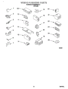 08 - Wiring Harness parts for Kitchenaid Washer KAWE578BAL1 from AppliancePartsPros.com