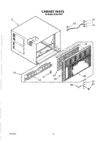 04 - Cabinet, Lit\Optional parts for Whirlpool Air Conditioner AC2904XW2 from AppliancePartsPros.com