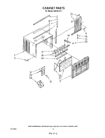 04 - Cabinet parts for Whirlpool Air Conditioner AR0501XT1 from AppliancePartsPros.com