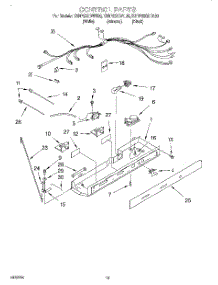 12 - Control, Lit / Optional parts for Kitchenaid Refrigerator KSRP22QDAL00 from AppliancePartsPros.com