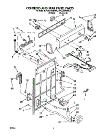 02 - Controls And Rear Panel parts for Whirlpool Washer RAL6245BL0 from AppliancePartsPros.com