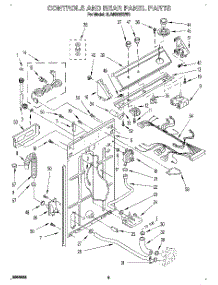 02 - Controls And Rear Panel parts for Whirlpool Washer 3LA5580XSN3 from AppliancePartsPros.com