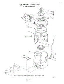 06 - Tub And Basket parts for Whirlpool Washer LA6800XPW0 from AppliancePartsPros.com