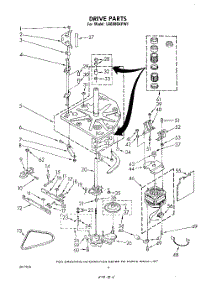 03 - Drive parts for Whirlpool Washer LA6680XPW1 from AppliancePartsPros.com