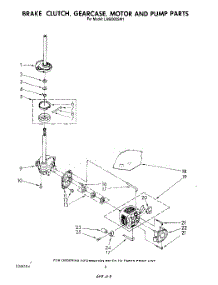 06 - Brake, Clutch, Gearcase, Motor And Pump parts for Whirlpool Washer LA9800XSW1 from AppliancePartsPros.com
