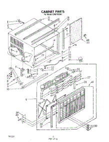 04 - Cabinet parts for Whirlpool Air Conditioner CAW15D2A1 from AppliancePartsPros.com