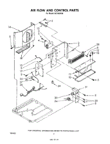 03 - Airflow And Control parts for Whirlpool Air Conditioner AC1002XS0 from AppliancePartsPros.com