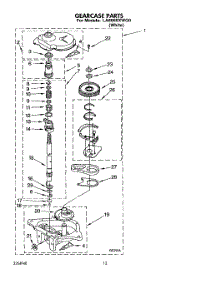 11 - Gearcase parts for Whirlpool Washer LA8860XWQ0 from AppliancePartsPros.com