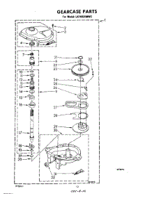 10 - Gearcase parts for Whirlpool Washer LA7400XMW3 from AppliancePartsPros.com