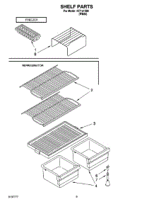 05 - Shelf Parts, Optional Parts parts for Whirlpool Refrigerator IKT141300 from AppliancePartsPros.com