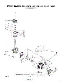 06 - Brake, Clutch, Gearcase, Motor And Pump parts for Whirlpool Washer LA5530XPW7 from AppliancePartsPros.com