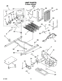 09 - Unit Parts parts for Whirlpool Refrigerator IRQ226301 from AppliancePartsPros.com