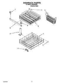 06 - Dishrack Parts, Optional Parts (Not Included) parts for Whirlpool Dishwasher IUD6000RS0 from AppliancePartsPros.com