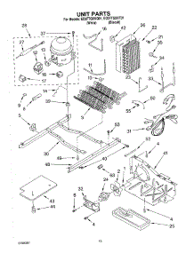 09 - Unit parts for Whirlpool Refrigerator ED2FTGXKQ01 from AppliancePartsPros.com