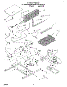 05 - Unit parts for Kitchenaid Refrigerator KTRC18KBWH00 from AppliancePartsPros.com