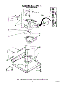 08 - Machine Base parts for Whirlpool Washer LA5578XTW1 from AppliancePartsPros.com