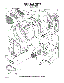 03 - Bulkhead Parts parts for Whirlpool Dryer 3XLGR5437KQ4 from AppliancePartsPros.com