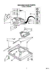 07 - Machine Base parts for Whirlpool Washer LSV6233AW0 from AppliancePartsPros.com