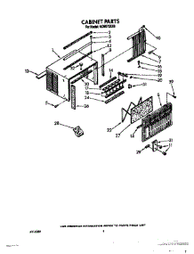 04 - Cabinet parts for Whirlpool Air Conditioner ACM072XX0 from AppliancePartsPros.com