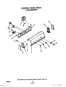 07 - Control Panel parts for Kitchenaid Washer KAWE860WAL0 from AppliancePartsPros.com