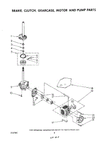 06 - Brake, Clutch, Gearcase, Motor And Pump parts for Whirlpool Washer LA5500XSW0 from AppliancePartsPros.com