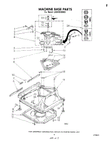 07 - Machine Base parts for Whirlpool Washer LA5430XMW3 from AppliancePartsPros.com