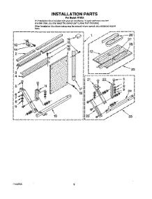 06 - Installation parts for Whirlpool Air Conditioner R183A from AppliancePartsPros.com