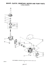06 - Brake, Clutch, Gearcase, Motor And Pump parts for Whirlpool Washer LA5530XPW5 from AppliancePartsPros.com
