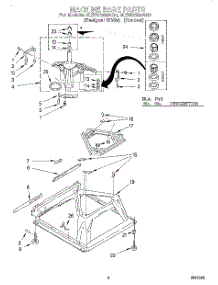 06 - Machine Base parts for Whirlpool Washer 3LBR7255AN0 from AppliancePartsPros.com