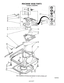 07 - Machine Base parts for Whirlpool Washer LA5300XPW5 from AppliancePartsPros.com