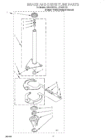 07 - Brake & Drive Tube parts for Whirlpool Washer LBR5232EQ1 from AppliancePartsPros.com