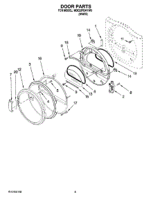 04 - Door Parts, Optional Parts (Not Included) parts for Maytag Dryer MDE22PDAYW0 from AppliancePartsPros.com