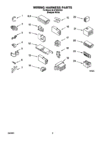 07 - Wiring Harness parts for Whirlpool Washer 6LSC9255BN0 from AppliancePartsPros.com