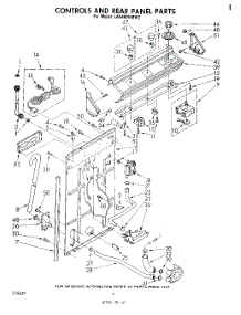 03 - Controls And Rear Panel parts for Whirlpool Washer LA5460XMW2 from AppliancePartsPros.com